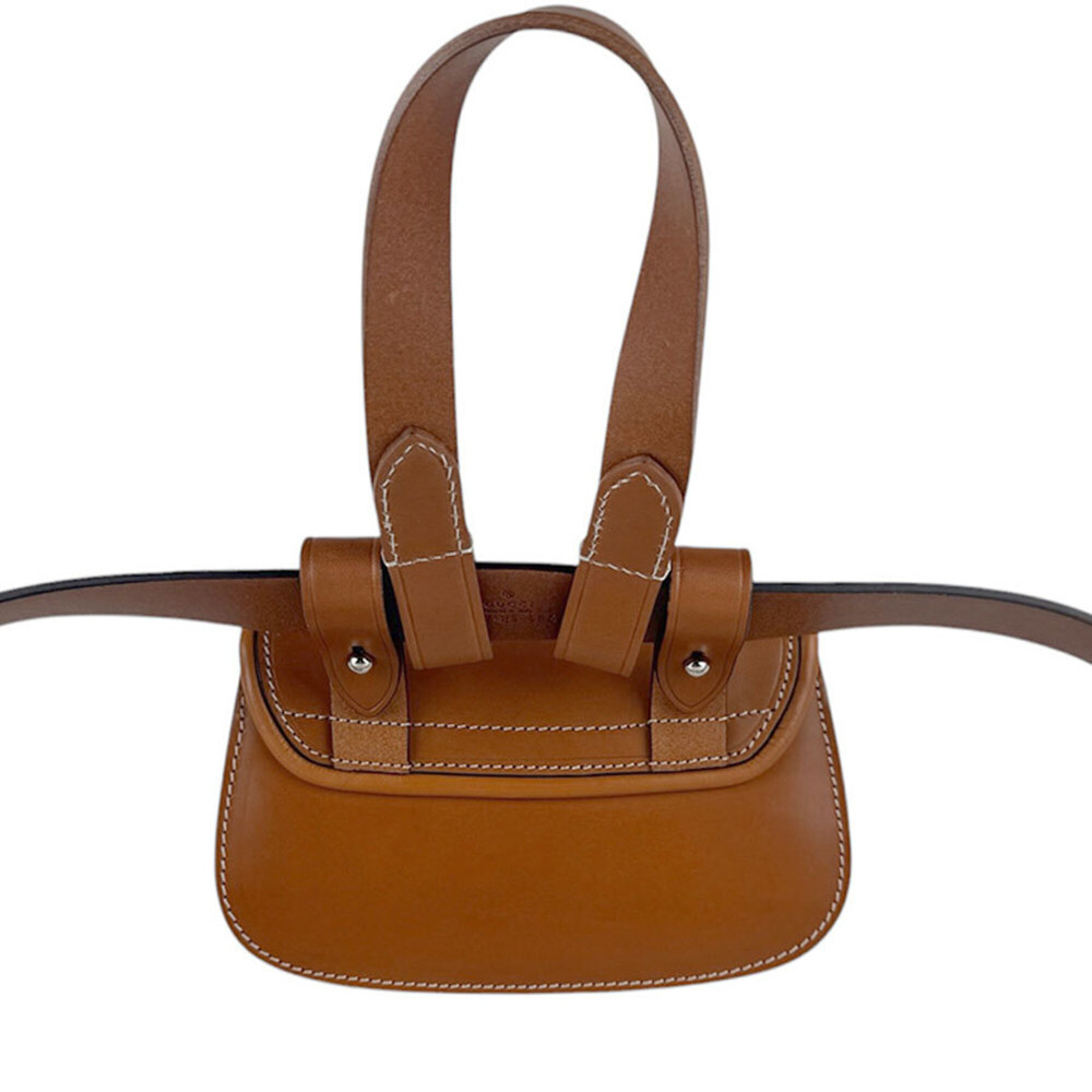GUCCI Brown Leather Bamboo Fanny Pack - Picture 3 of 15